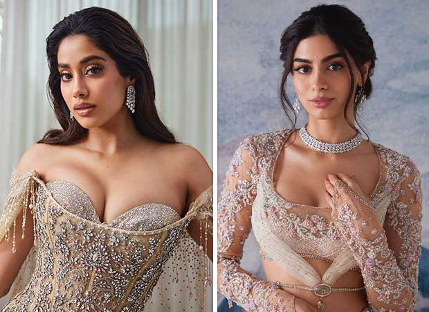 Janhvi Kapoor bedazzles in crystal corset, mermaid skirt and draped wings; Khushi Kapoor shines in sequin floral lehenga from Tarun Tahiliani upcoming bridal couture collection 2024 2024 : Bollywood News