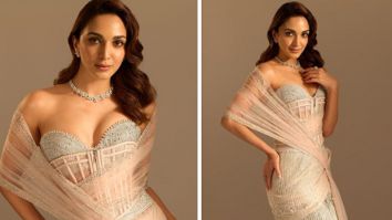 Kiara Advani exudes retro glamour in Tarun Tahiliani bustier saree with pearl embellishments worth Rs. 3.49 lakh for Anant Ambani-Radhika Merchant’s sangeet