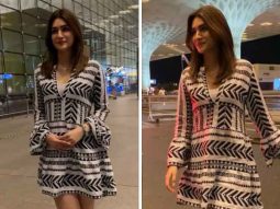 Kriti Sanon rocks casual look in Rs. 5,500 black-and-white mini dress by No Boundaries