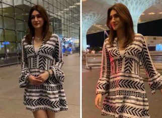 Kriti Sanon rocks casual look in Rs. 5,500 black-and-white mini dress by No Boundaries