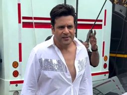 Krushna Abhishek dressed up as Jeetendra in all white as he poses for paps
