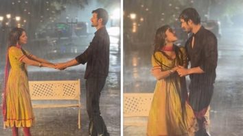 Kundali Bhagya actors Paras Kalnawat and Adrija Roy shoot a dreamy ‘baarish wala romance’ sequence