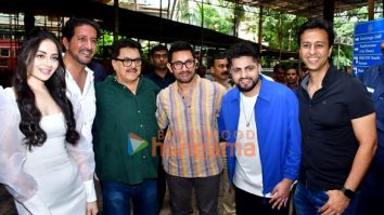 Photos: Aamir Khan snapped Raj Pandit’s Kooriye launch and special screening at Iskcon Auditorium, Juhu