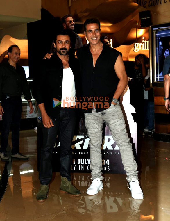photos akshay kumar radhikka madan suriya jyothika and vikram malhotra snapped at the special screening of sarfira at pvr juhu 1 2