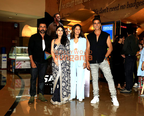 Photos: Akshay Kumar, Radhikka Madan, Suriya, Jyothika and Vikram Malhotra snapped at the special screening of Sarfira at PVR, Juhu Photos: Akshay Kumar, Radhikka Madan, Suriya, Jyothika and Vikram Malhotra snapped at the special screening of Sarfira at PVR, Juhu