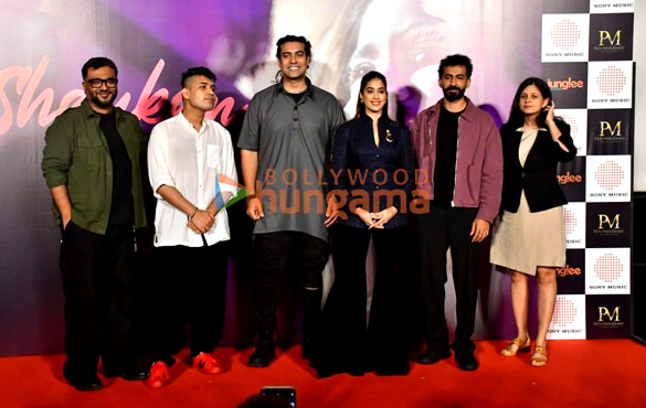 photos janhvi kapoor roshan mathew sudhanshu saria and others snapped at shaukan song launch from ulajh 1