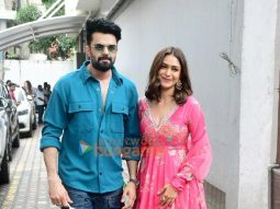 Photos: Mrunal Thakur and Maniesh Paul spotted at Tips office in Khar