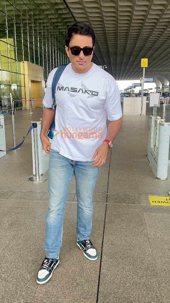 photos nora fatehi and sonu sood snapped at the airport 4