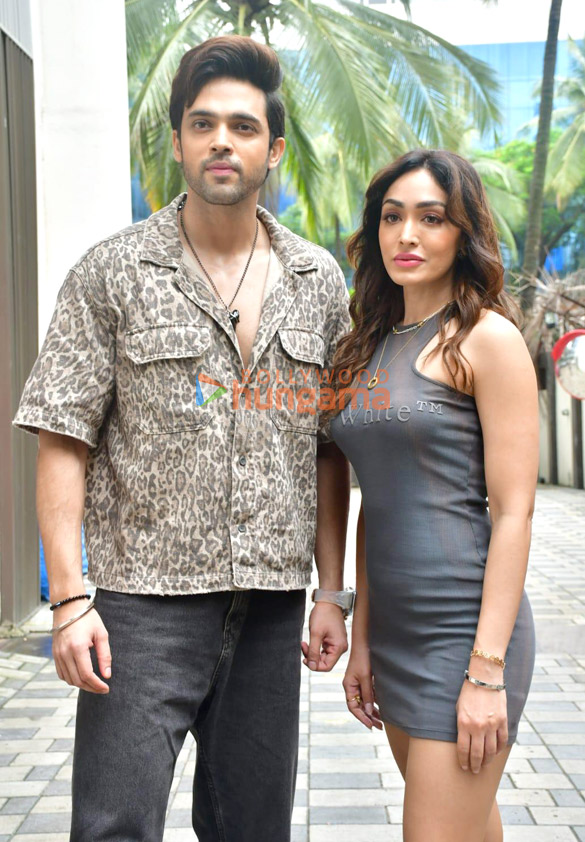 photos parth samthaan and khushalii kumar snapped promoting their film ghudchadi 5
