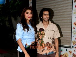Photos: Saiee Manjrekar and Shantanu Maheshwari snapped promoting their film Auron Mein Kahan Dum Tha