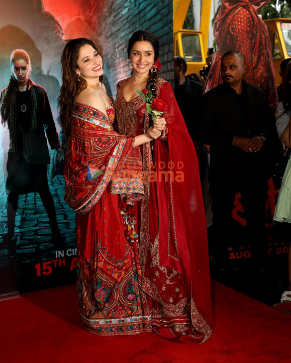 photos tamannaah bhatia shraddha kapoor and others snapped at aaj ki raat song launch from stree 2 3