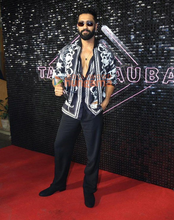 photos vicky kaushal karan aujla sunny kaushal and others snapped at tauba tauba song launch from bad newz 4
