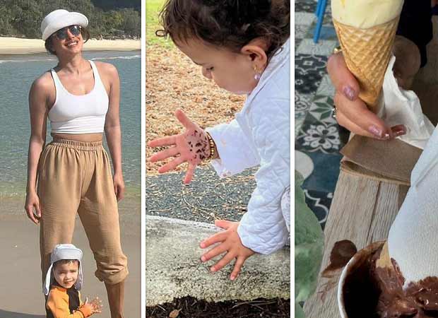 Priyanka Chopra shares adorable beach moments with daughter Malti and mother Madhu, see pics and videos 