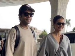 Rajkummar Rao & Patralekha hold hands as they get clicked at the airport