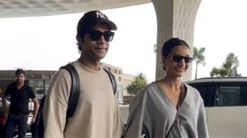 Rajkummar Rao & Patralekha hold hands as they get clicked at the airport