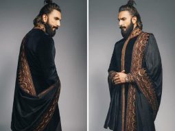 Ranveer Singh goes regal in Tarun Tahiliani custom black velvet bandhgala, voluminous dhoti and drape; his Rs. 2 crore Audemars Piguet watch steals the show