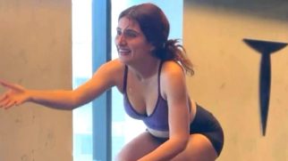 You can do it! Fatima Sana Shaikh gives her best try for box challenge