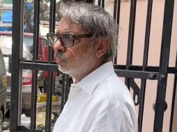 Sanjay Leela Bhansali gets clicked by paps as he attends a funeral