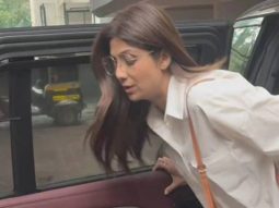 Shilpa Shetty gets clicked as she arrives for Menaka Irani’s funeral