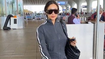 Rocking that comfy airport look with ease! Malaika Arora