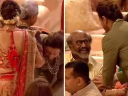 Watch Shah Rukh Khan touching Amitabh Bachchan and Jaya Bachchan’s feet at Anant Ambani-Radhika Merchant wedding; greets Rajinikanth