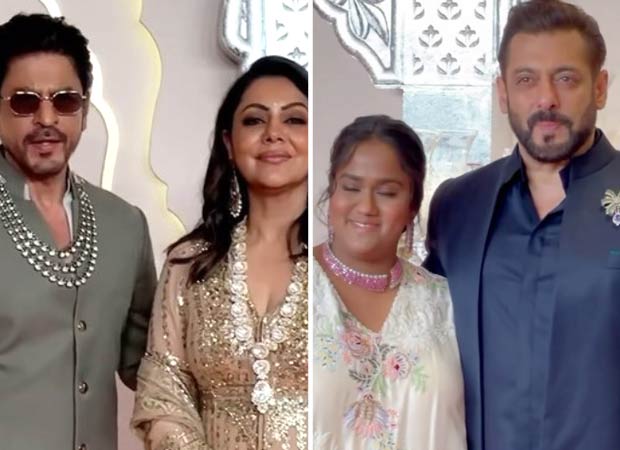 Shah Rukh Khan and Gauri Khan arrive in style at Anant Ambani-Radhika Merchant wedding, Salman Khan joins celebration with sister Arpita Khan
