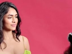 Showing off her swift moves in these BTS! Mrunal Thakur