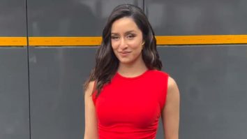 Shraddha Kapoor smiles for paps in a red top & denims