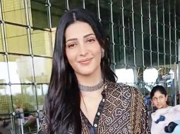 Shruti Haasan smiles for paps as she gets clicked at the airport