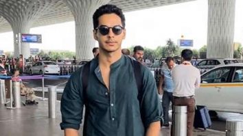 Smart airport look! Ishaan Khatter poses for paps