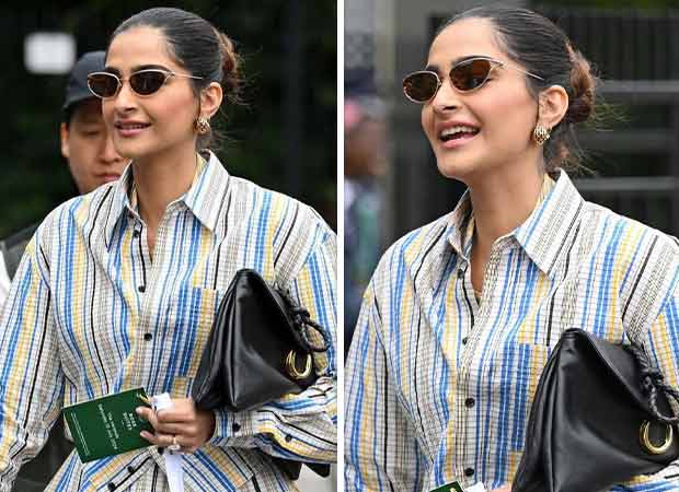 Sonam Kapoor serves chic style Bottega Veneta dress, Tex Mule shoes and Liberta bag for Wimblendon Women’s Finals 2024 