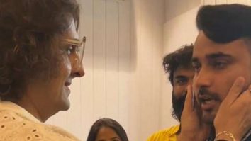 Sonu Nigam comforts a fan as he sobs in his arms