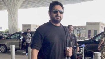 Arshad Warsi strikes a pose for paps at the airport