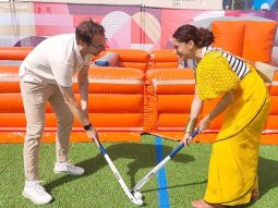 Taapsee Pannu challenges husband Mathias Boe for a hockey match in Paris, watch