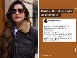 Sonam Kapoor becomes first Indian star to speaks out against Bangladesh protests, calls it ‘terrible’