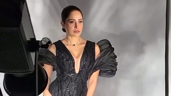 Absolutely loving the drama in her sleeves! Nushrratt Bharuccha