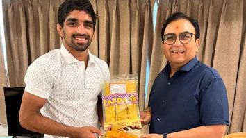 TMKOC’s Dilip Joshi, aka Jethalal, visits Olympic champion Aman Sehrawat, shares Fafda-Jalebi