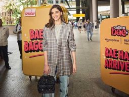 Ananya Panday promotes Call Me Bae in style; makes a statement with oversized suitcases at Mumbai Airport