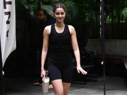 Ananya Panday’s all black gym look is fab!