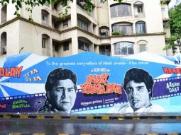 Angry Young Men: Javed Akhtar and Salim Khan get tribute with Sholay, Kranti mural in Mumbai, see pics