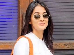 Gym girl Pooja Hegde gets clicked by paps in the city