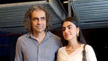 Imtiaz Ali strikes a pose as he makes an appearance with this daughter