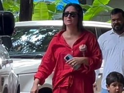 Kareena Kapoor Khan gets clicked in all red with Jeh