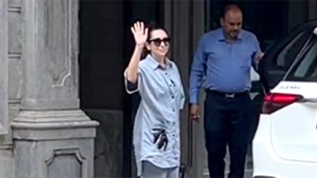 Karisma Kapoor waves at paps as she gets clicked