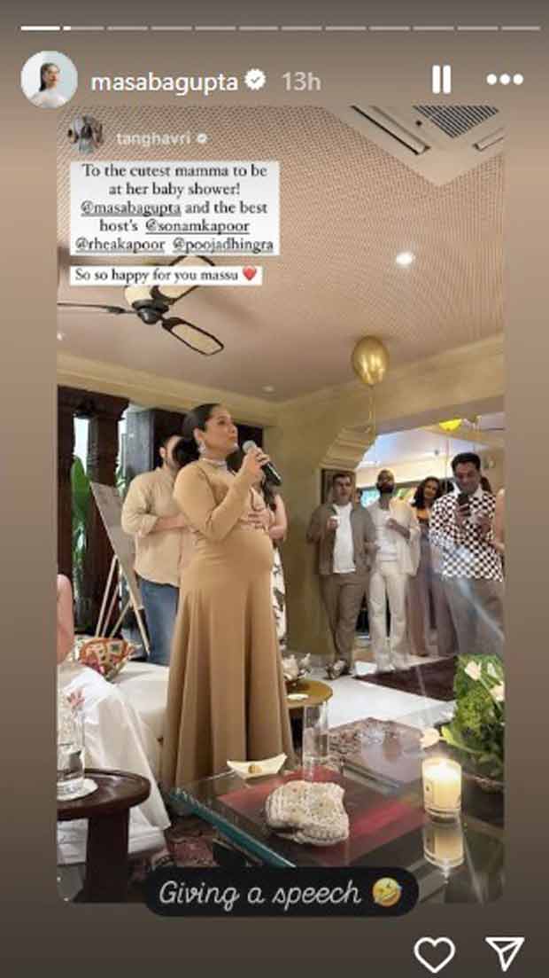 Masaba Gupta's intimate baby shower hosted by Sonam Kapoor and Rhea Kapoor