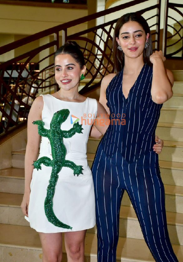 photos ananya panday and team of call me bae snapped during promotions with uorfi javed 9