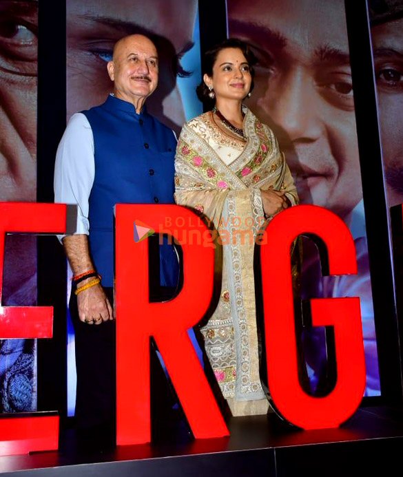 photos kangana ranaut anupam kher shreyas talpade mahima choudhary and others snapped at the trailer launch of their film emergency 2