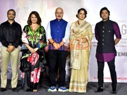 Photos: Kangana Ranaut, Anupam Kher, Shreyas Talpade, Mahima Choudhary and others snapped at the trailer launch of their film Emergency