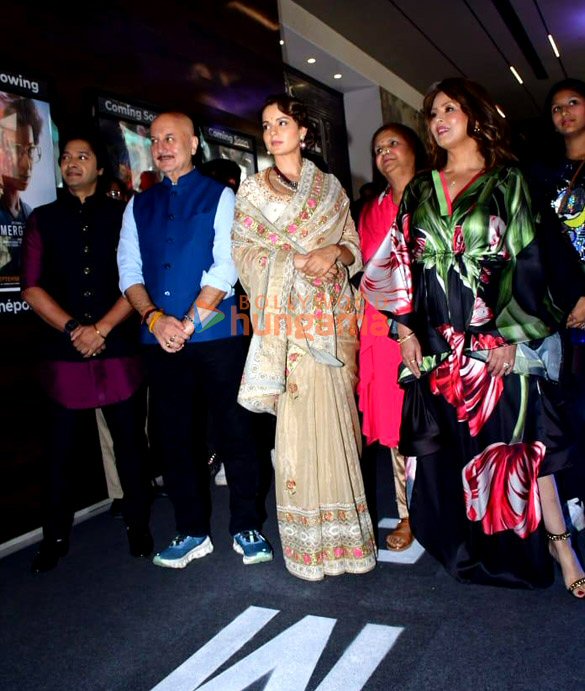 photos kangana ranaut anupam kher shreyas talpade mahima choudhary and others snapped at the trailer launch of their film emergency 9