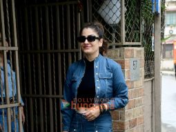 Photos: Raveena Tandon snapped at Purple Haze dubbing studio in Bandra
